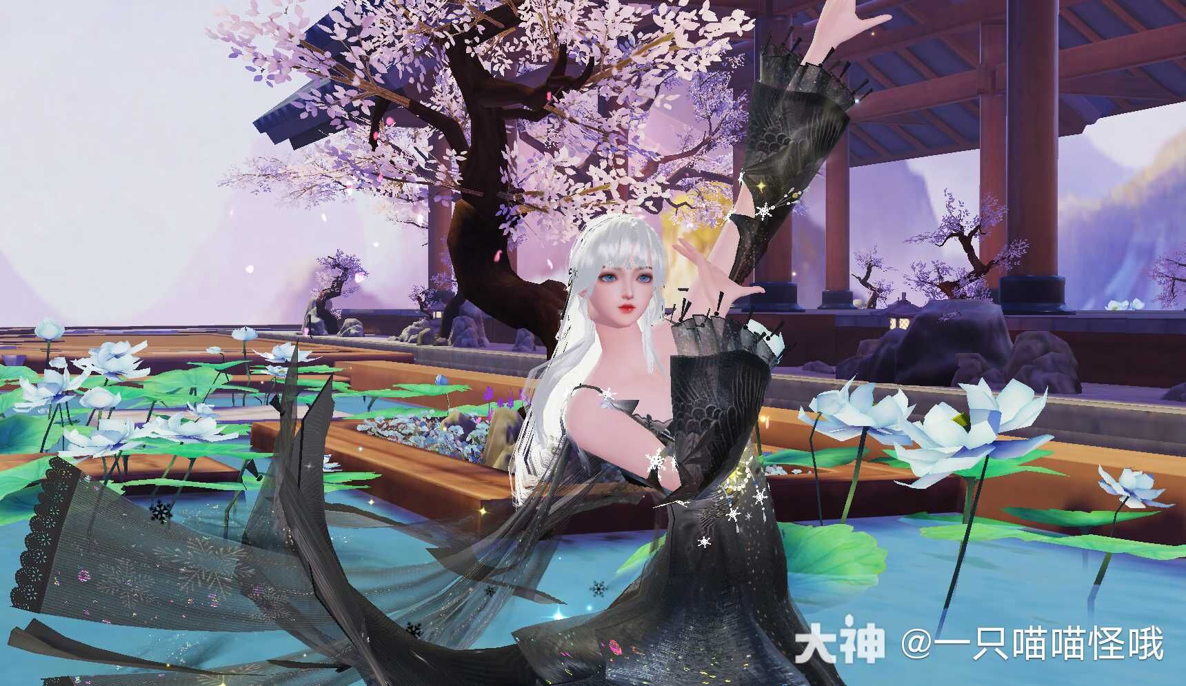 清夜染霜華，寒光入窗紗，快換上《天下》手游新時(shí)裝探尋大荒夜色！