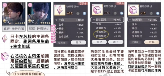 戀與深空祁煜海神套裝芯核用什么