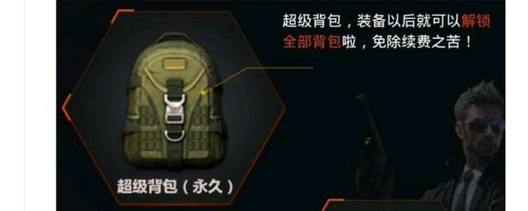 cf全能槍王背包有什么用