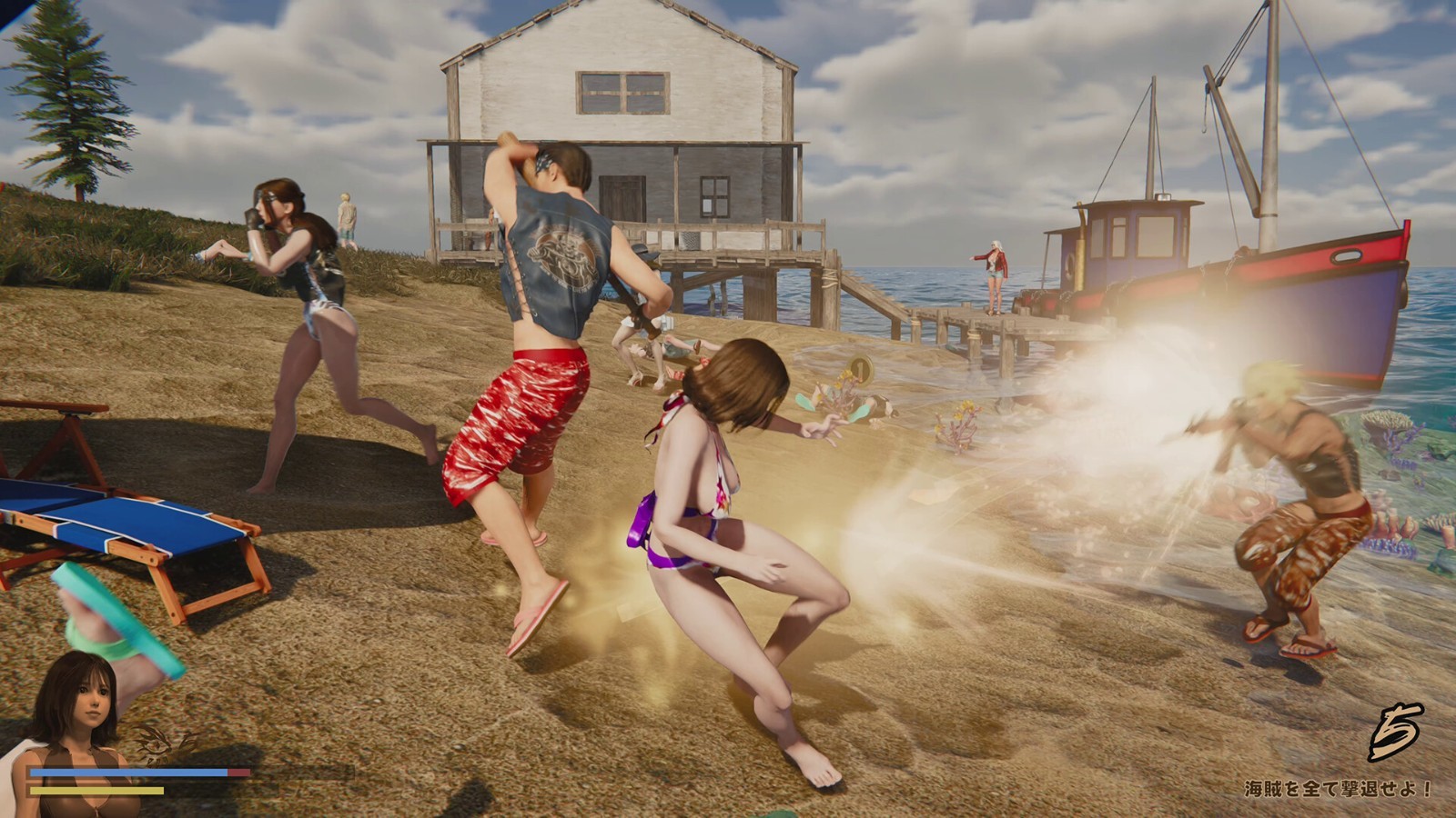 海洋動作冒險游戲《游泳少女黛西》在Steam發(fā)售 ，泳裝少女海灘打斗！