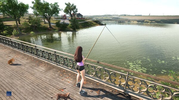 美少女釣魚擼貓休閑日常游戲《釣魚喂貓》登陸Steam！