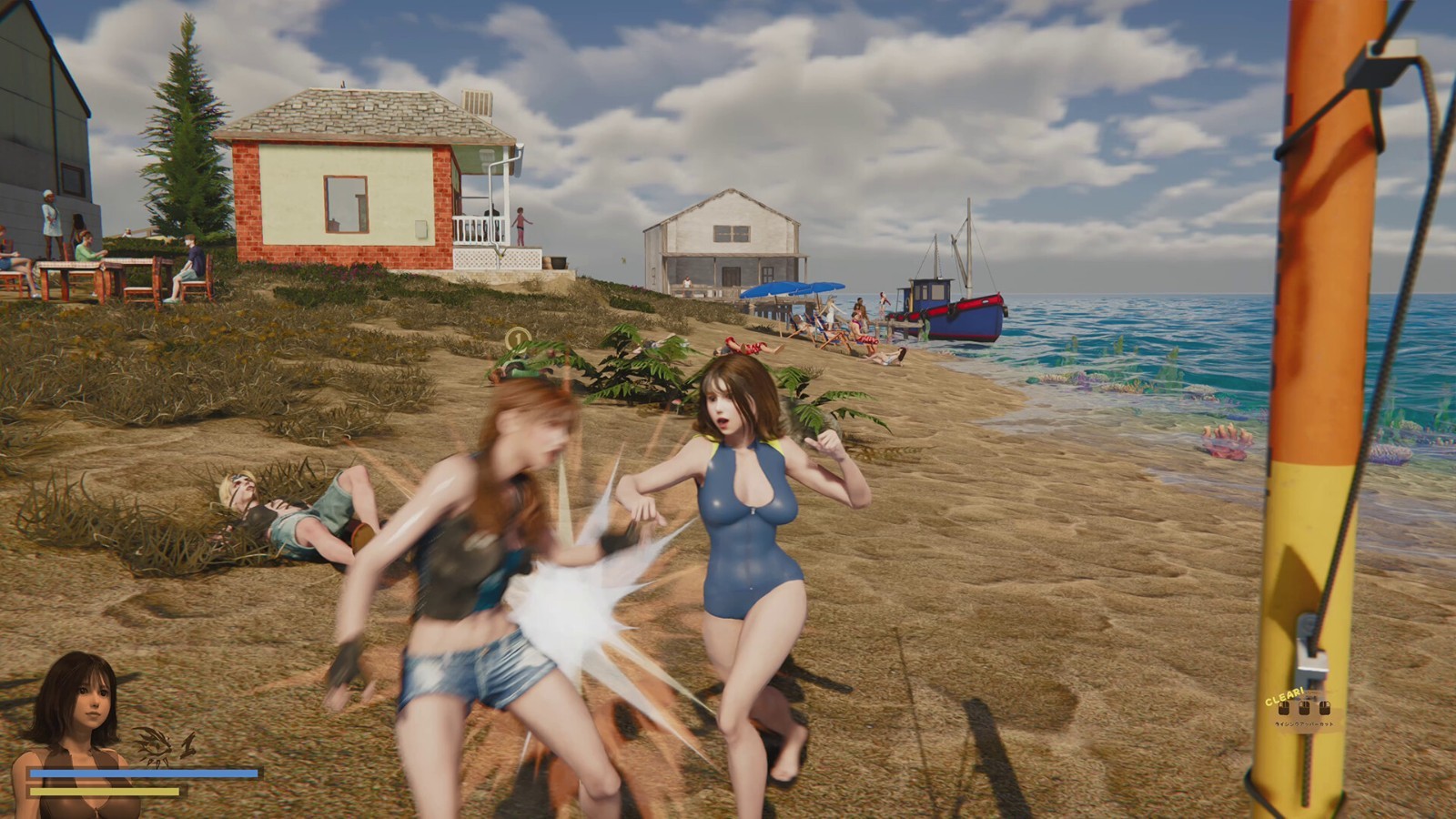 海洋動作冒險游戲《游泳少女黛西》在Steam發(fā)售 ，泳裝少女海灘打斗！