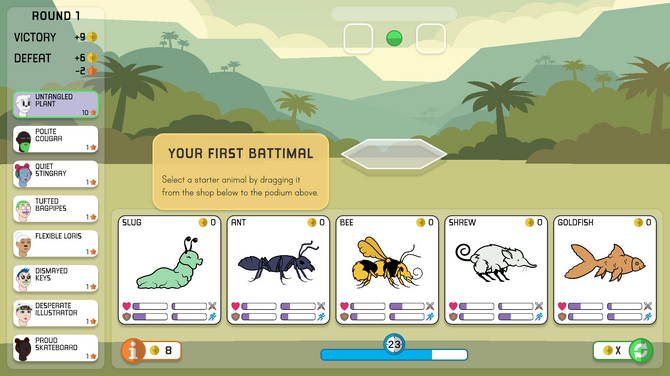 休閑風(fēng)DNA合成生物對戰(zhàn)游戲《Battimals》登陸Steam！