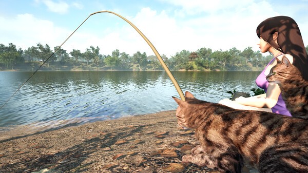 美少女釣魚擼貓休閑日常游戲《釣魚喂貓》登陸Steam！