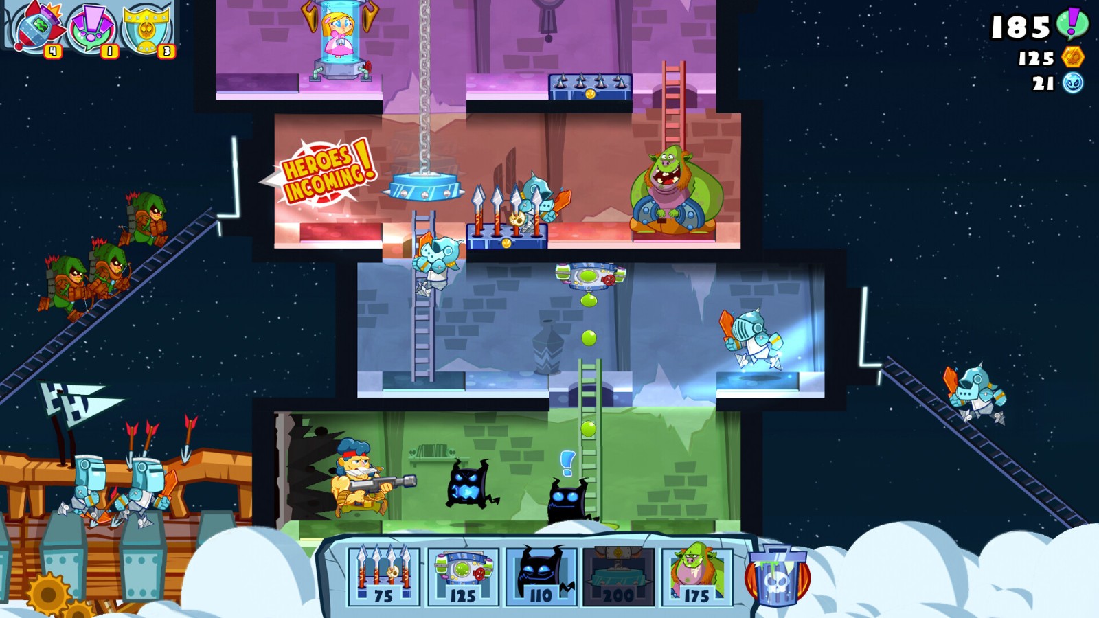 塔防解謎游戲《Castle Doombad Classic》今日Steam頁面上線，年內(nèi)發(fā)售！