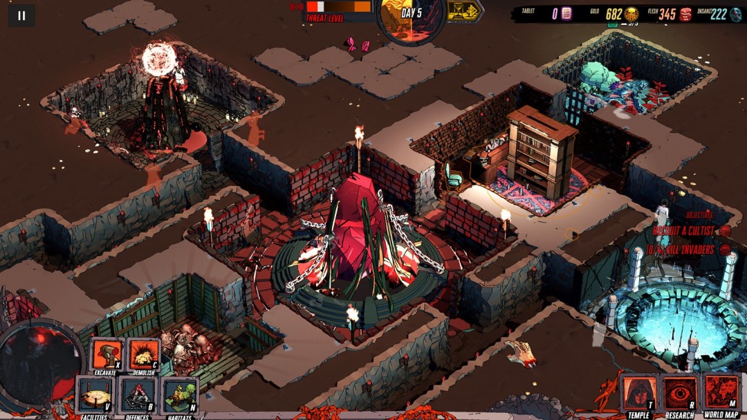 實(shí)時(shí)戰(zhàn)術(shù)地牢建造游戲《Cthulhu Keeper》Steam頁(yè)面開(kāi)放，發(fā)售日期待定！